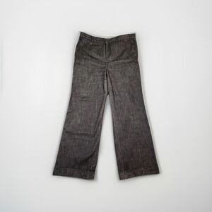 Lauren Jeans Co. Ralph Lauren Women's Wide Leg Black Denim Jeans Size 12 EUC